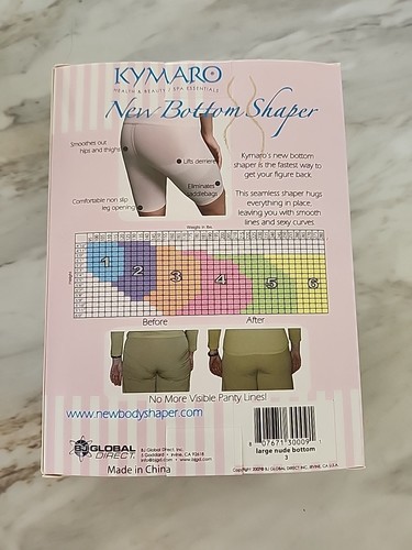 Kymaro New BOTTOM Shaper Bottom Slimming Nude Size Large New - Picture 2 of 2