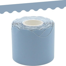 50 Ft Cottage Blue Scalloped Bulletin Board Border Trim Classroom Wall Decor