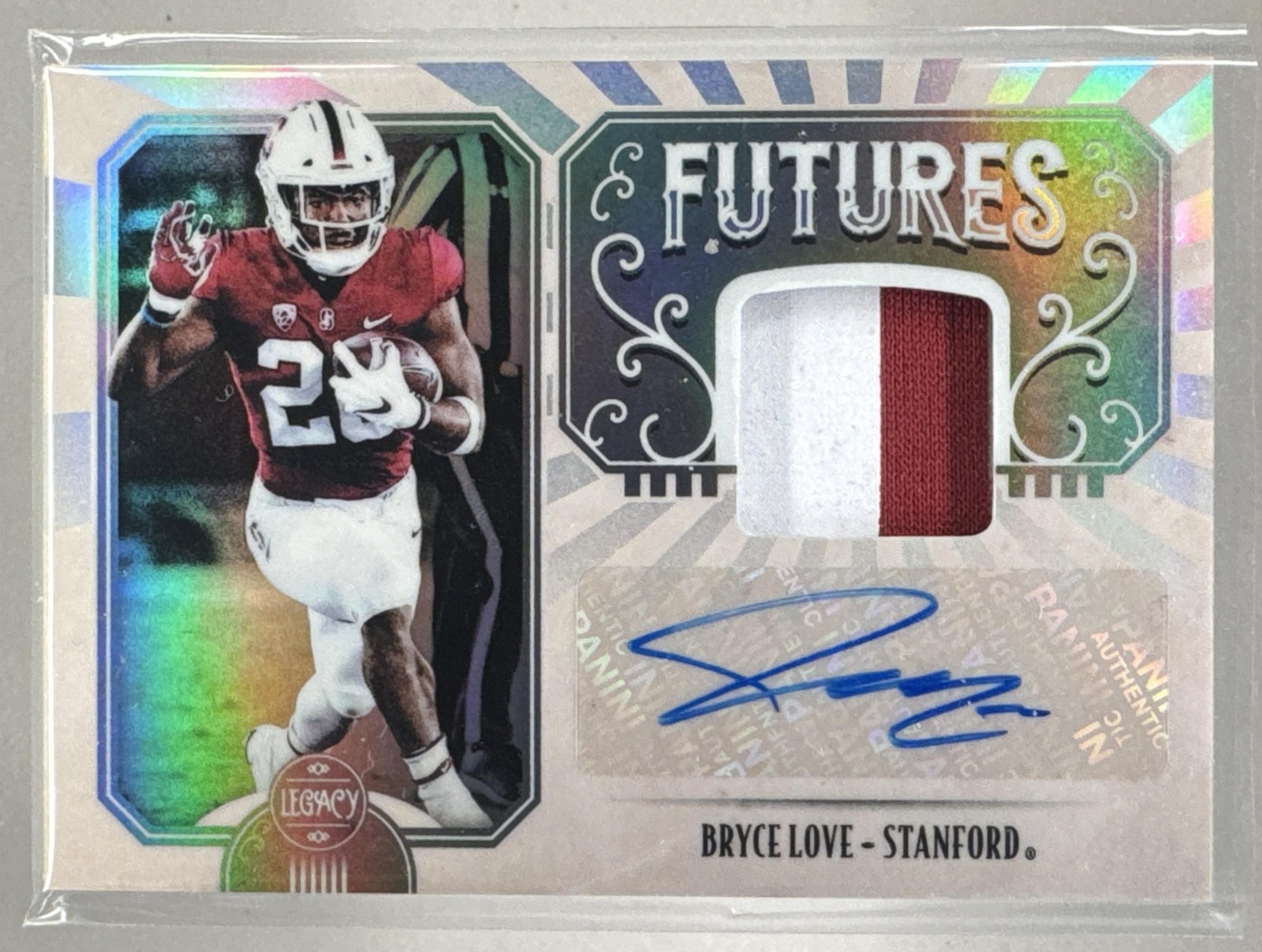 Bryce Love Panini Legacy Futures Patch Autographs #FPBL Base