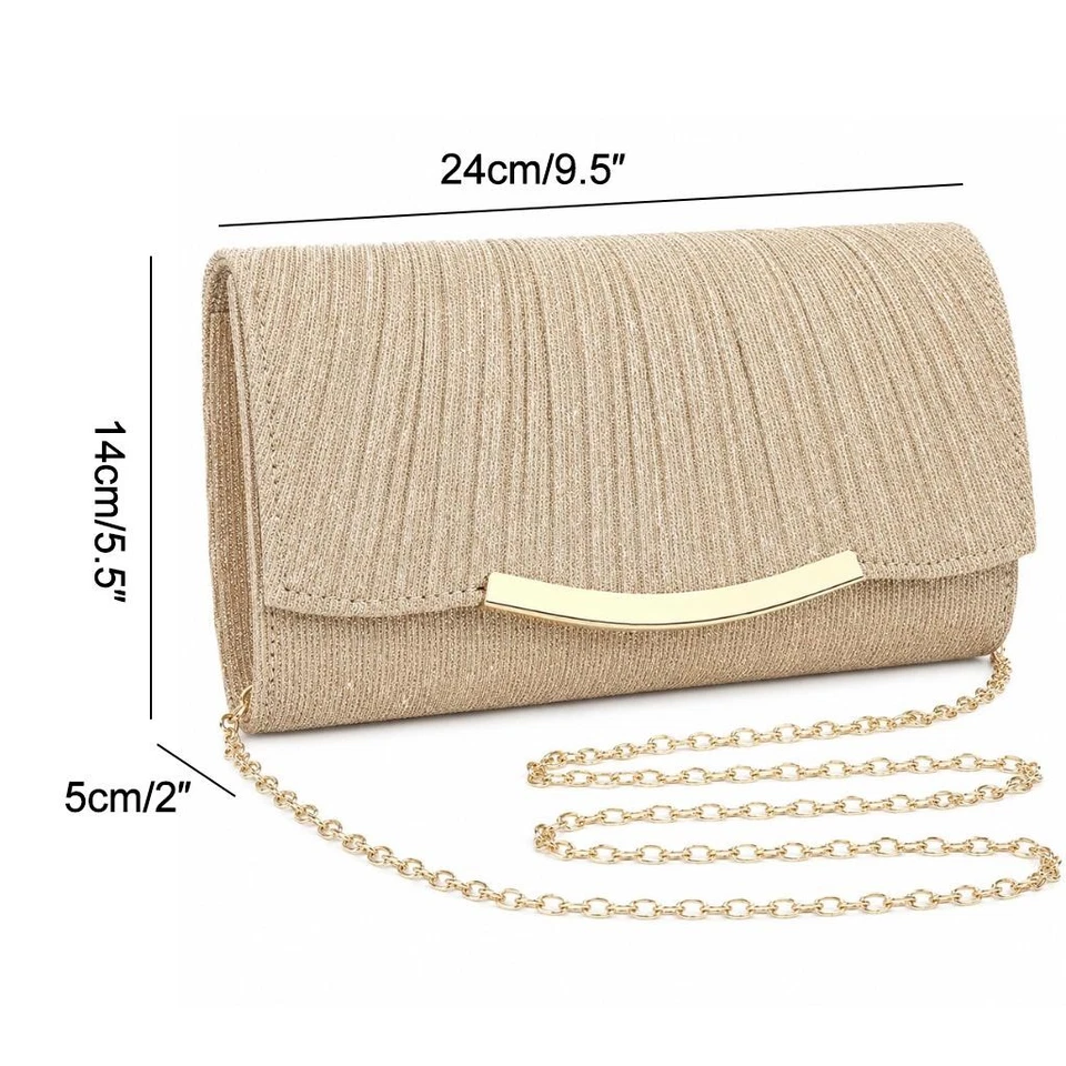 Sac Pochette Soirée Femme Polyester avec Intérieur Spacieux pour Occasions - Photo 2/4