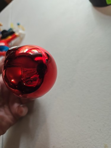 RARE VINTAGE 1950s MICKEY MOUSE ITALIAN BLOWN GLASS ORNAMENT Hand Painted - Picture 7 of 10