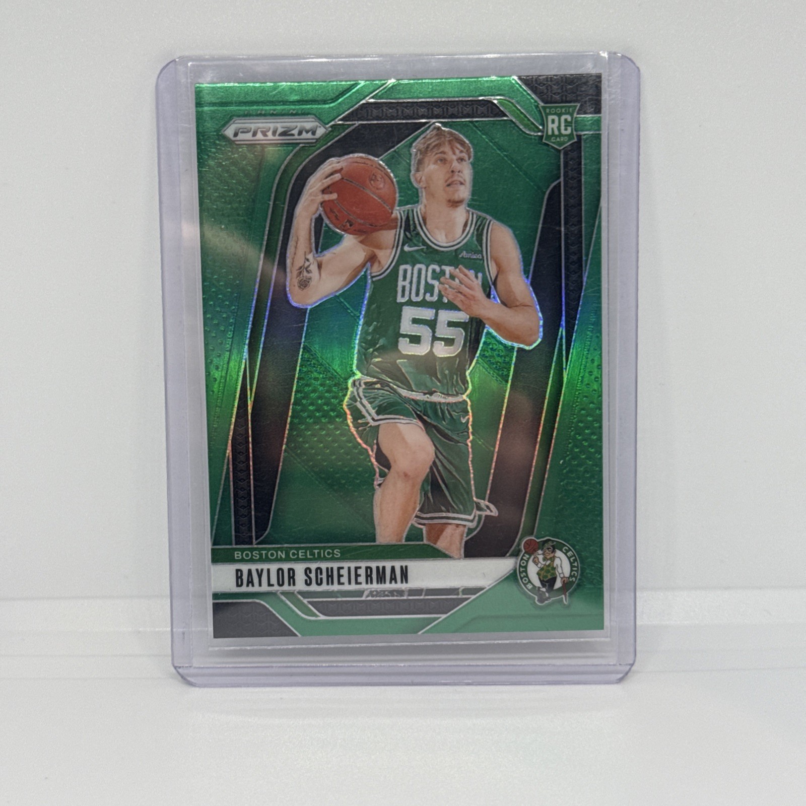 2024-25 Panini Prizm - Baylor Scheierman #236 Green Prizm (RC)