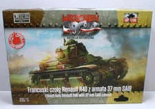 1/72 Scale French WWII Light Tank, R 40, First To Fight