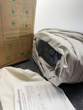 18" Full Size Air Mattress with Built-in Pump Purple Inflatable Bed Raised Blow