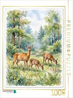 Calvendo Puzzle The Deer | 1000 Pieces, Finished Size 25.2 × 18.9 In (64 × 48 Cm