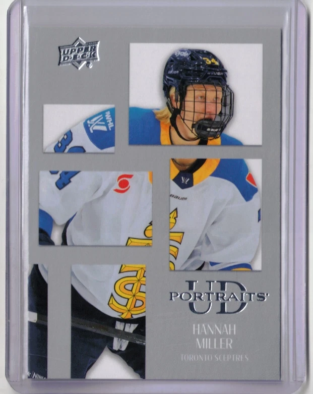 HANNAH MILLER 24/25 2025 Upper Deck PWHL Portraits Card #UDP-19 Toronto Sceptres