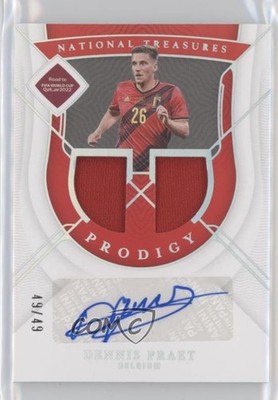 2022 National Treasures Road to FIFA World Cup 49/49 Dennis Praet Auto 0q21