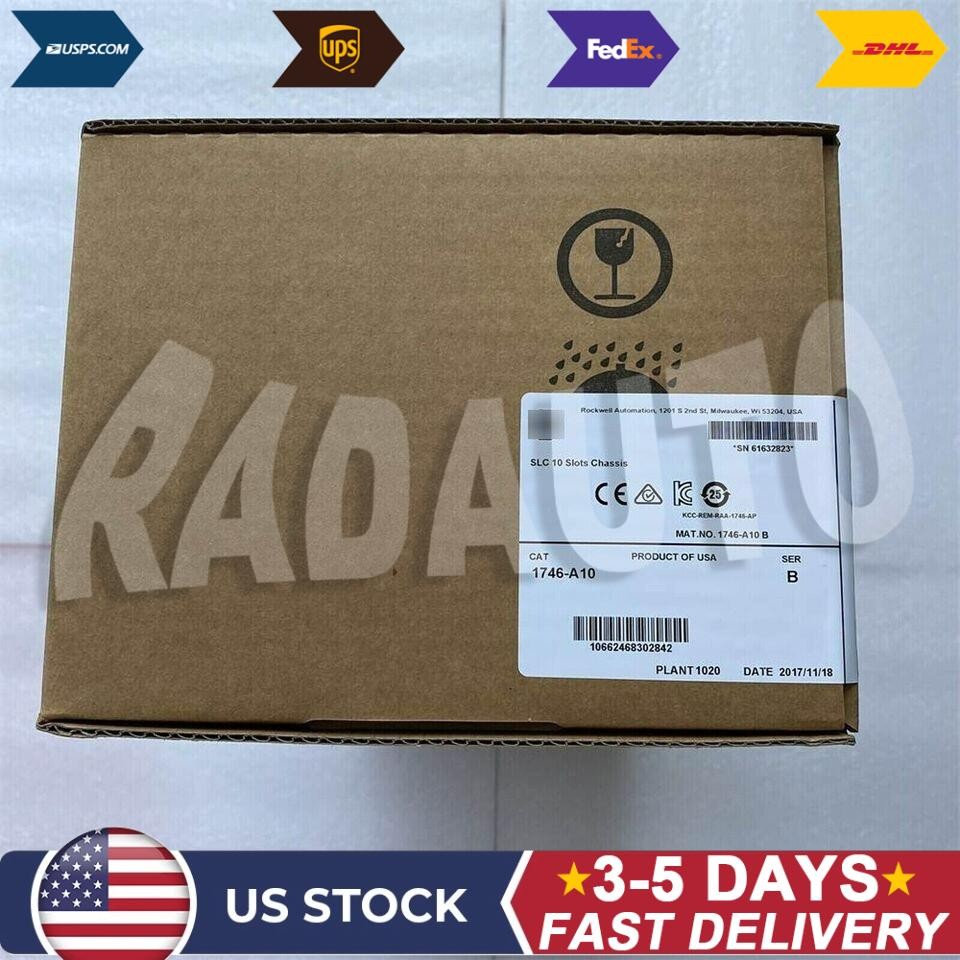 1PC NEW AB Factory Sealed 1746-A10 SLC-500 PLC Chassis/Rack10 Slots Module