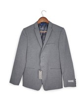Michael Kors Boys Skinny Sportscoat Blazer Jacket in Gray Size 16R New With Tags