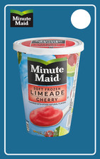 Minute Maid Soft Frozen Limeade Cherry Cup Ice Cream Truck Sticker 5"x8"