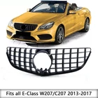 Black GTR Style Grille For Benz E-Class W207 C207 2014-2017 E350 E400 E550