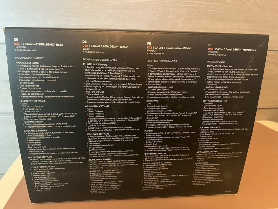 Spektrum DX6 6 Canales TX Solo MD2 - SPMR6700 y RF9 RealFlight Simulador Juego Foto 4 de 4