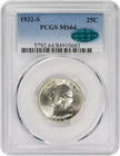 1932-S Washington Silver Quarter MS64 PCGS (CAC)