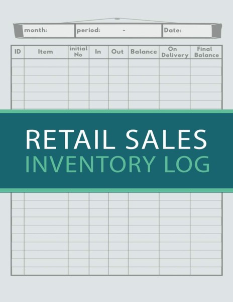 Retail Sales Inventory Log Book: Inventory Management For Business (Vol.-image