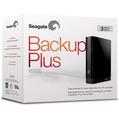Seagate 3TB Backup Plus USB 3.0 Desktop External Hard Drive,