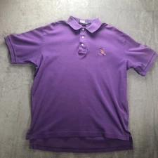 Vintage 90's Polo Golf Ralph Lauren Purple Polo Shirt size Large Preowned