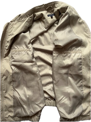 NWT Croft and Barrow Men’s 2XL Jacket Tan Microfiber Lined Full Zip Collar - Picture 9 of 17