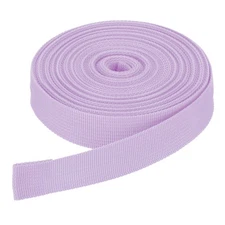 10Yard x 1" Width Nylon Webbing Strap Poly Flat Webbing Strapping Pink Purple