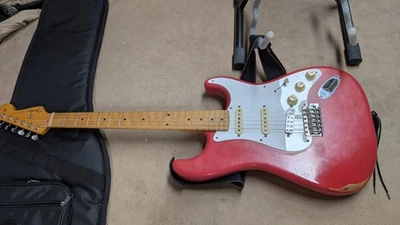 Fender Stratocaster Vintera 50s Road Worn Fiesta Red + Mini Humbucker - Bild 1 von 4