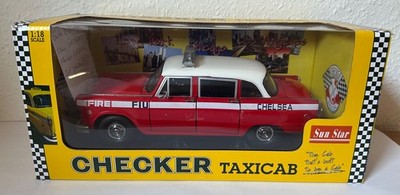 SUN STAR CHECKER TAXICAB * CHELSEA FIRE ENGINE * FEUERWEHR * TOP SPECIAL EDITION
