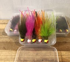 Five Fluffy 1/8 Oz Walleye/Bass Jigs (80) 