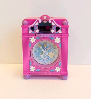 Rare Vtg Polly Pocket Funtime Clock Pink Glitter Variant 1991 Working Bluebird