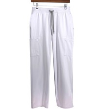 Cherokee Scrubs Women 5-Pocket Straight Leg Pant CK096P WHTN White Size S Petite
