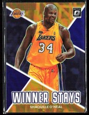 2022-23 Shaquille O'Neal Donruss Optic WINNER STAYS Purple Parallel #11 SHAQ!