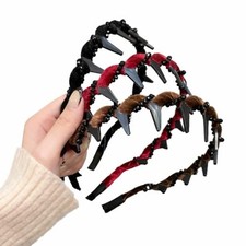 Water inspiration Vintage High Cranium Pearl Hairbands   Anti 3-black beads