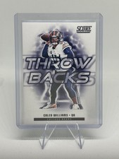 2025 Score Football Throwbacks Caleb Williams #4