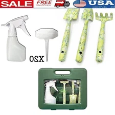 24 Piece Indoor Gardening Tool Set W/ Carrying Case & Stainless Steel Markers US
