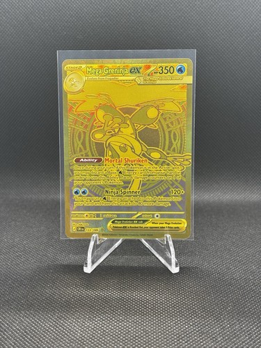 GOLD Mega Greninja ex 122/086 Chaos Rising Pokémon 2026 Mega Hyper Rare