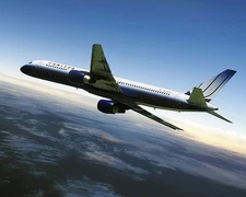 UNITED AIR LINES BOEING 757 IN FLIGHT PHOTOGRAPH PHOTO PRINT