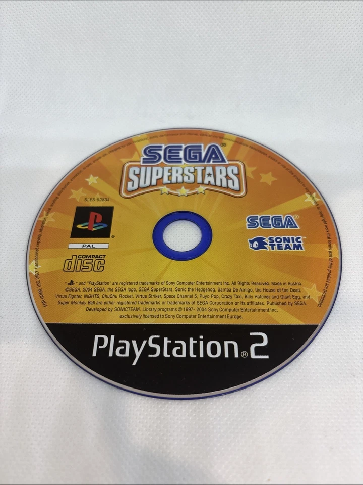 Sega Superstars Sonic Eye Toy PS2 Sony PlayStation Videojuego Envío Gratis PAL Foto 3 de 4