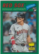 Topps Heritage 2026 Roman Anthony RC Chrome Green Refractor /99 ZU