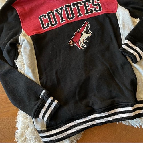 NHL Reebok kids Phoenix Coyotes Hockey hoodiie sweatshirt size large 14 16 - Picture 6 of 8