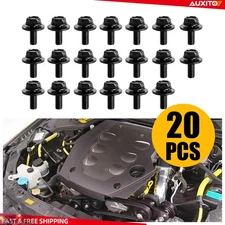 20x Screws Body Bolts Fastener M6-1.0x Fender 16mm Hex- 17mm Long- Washer 10mm