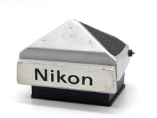 Video Exc Nikon DE-1 Eye Level Finder Silver for F2 SLR Camera From JAPAN