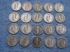 20 SILVER MERCURY DIMES WITH DATES lot w10 — photo 6