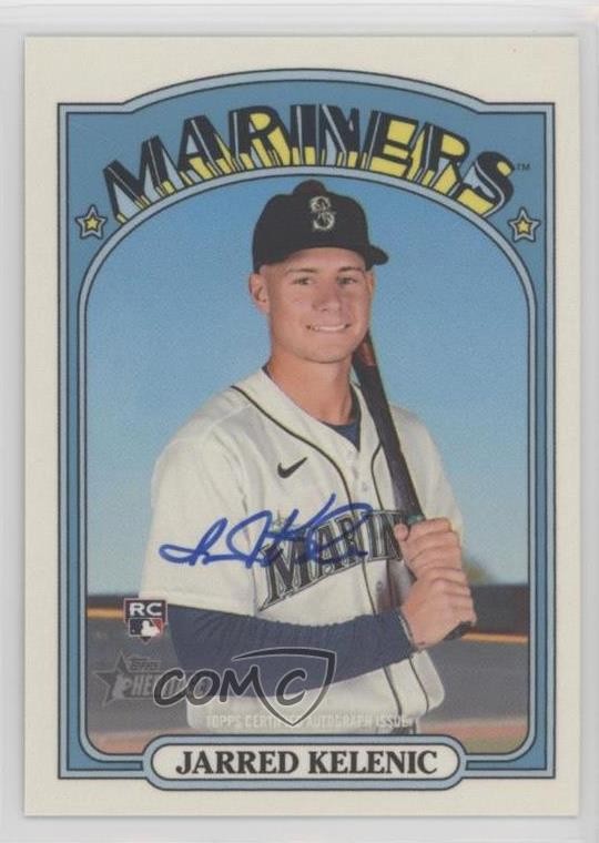 2021 Topps Heritage High Number Real One Jarred Kelenic Rookie Auto RC 5h0
