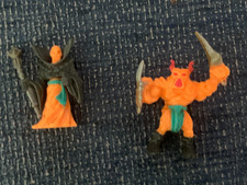 2 Mini Figures Vintage 1992 Mighty Max Escape From Skull Mountain