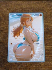 Beautiful Waifu Card - Nami Swimming - Goddess ACG Custom DIY Fan Art Card
