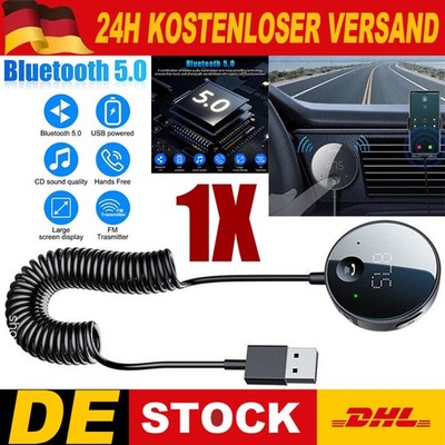 USB Bluetooth 5.0 Wireless Car FM Transmitter Aux Stereo Audio Adapter Für car