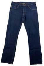 Jeans Raleigh Denim Selvedge Blu Bianco Rovere USA Rosendo Antigua Sottile 34 x 32