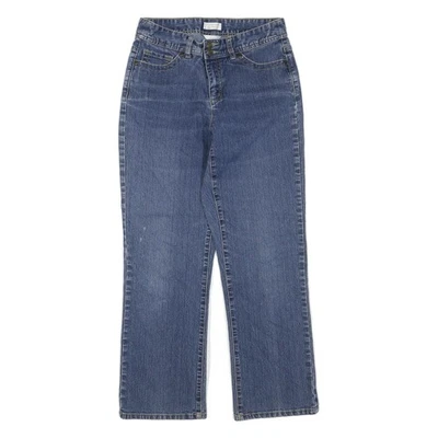 Jeans Femmes CHRISTOPHER & BANKS Bleus Droits En Denim Moyen W28 L27 - Photo 1/4