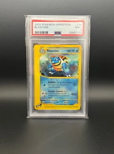 2002 Pokemon Expedition 36 Blastoise PSA 9 36/165