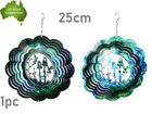 25cm 3D Fairies In Magical Garden Spiral Spinner Wind Chime Hanging Home Decor