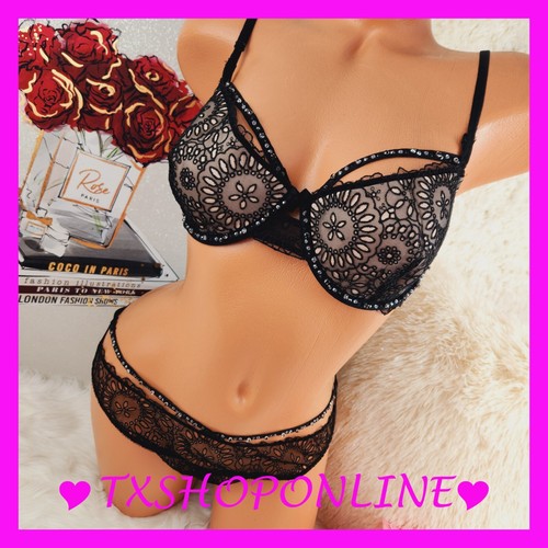 36D L Victoria's Secret Designer Collection Swarovski Bra & Cheekini Set $236 - Bild 3 von 12
