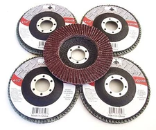5 GOLIATH INDUSTRIAL 4-1/2" FLAP DISCS 36 GRIT FD41236 ANGLE GRINDER WHEEL 4.5"