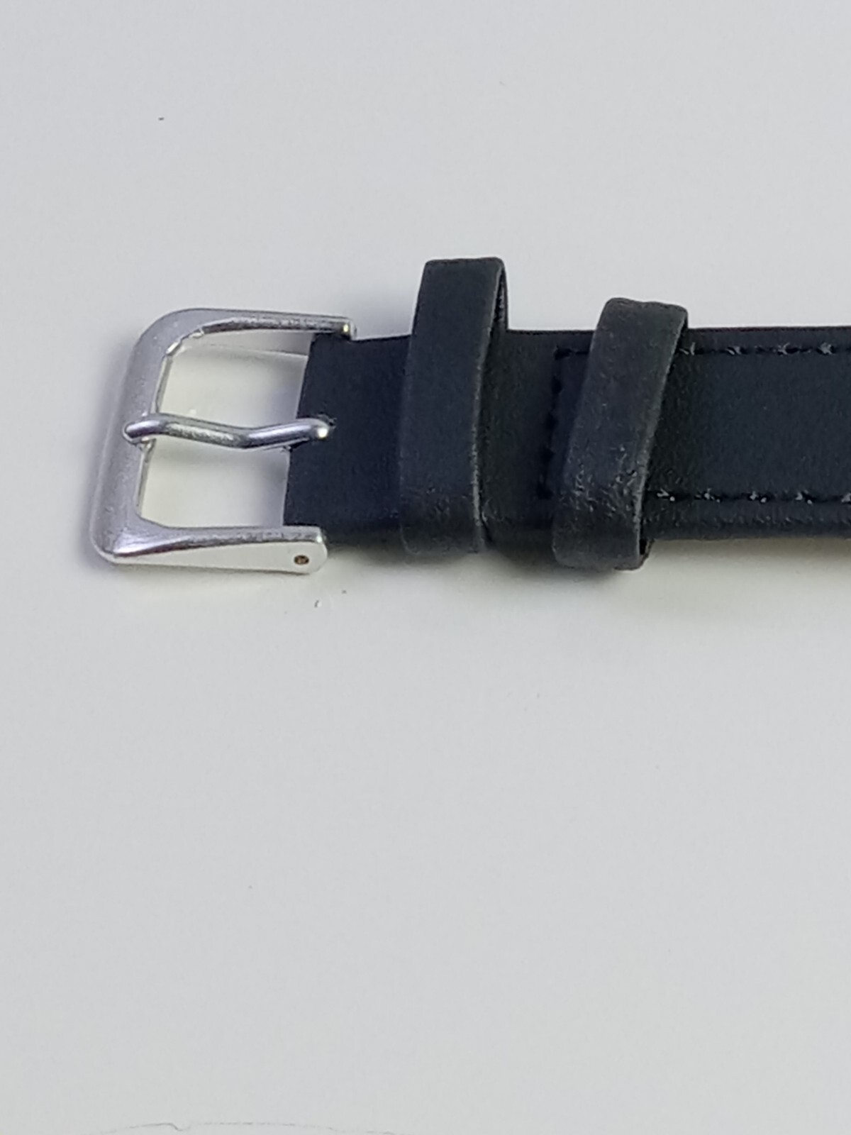 Silver Tone Dial Rectangle Case Silver Dial Black… - image 11